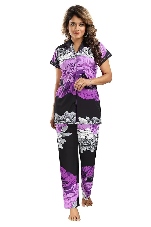Purple_Two_Way_Lycra_Regular_Fit_Solid_Night_Wear_For_Women