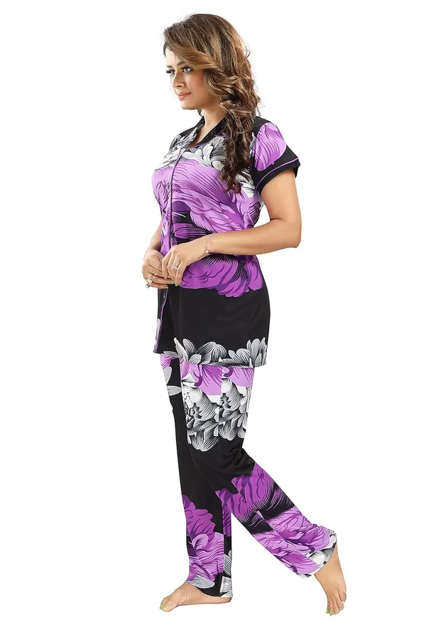 Purple_Two_Way_Lycra_Regular_Fit_Solid_Night_Wear_For_Women