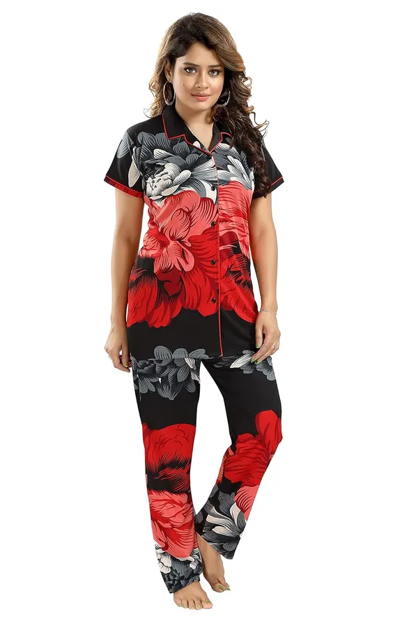 Red_Two_Way_Lycra_Regular_Fit_Solid_Night_Wear_For_Women