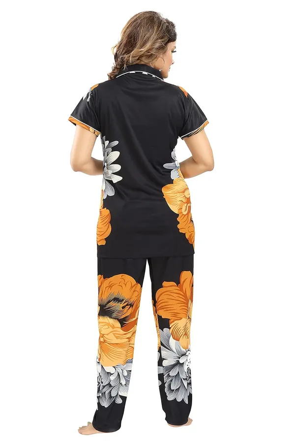 Yellow_Two_Way_Lycra_Regular_Fit_Solid_Night_Wear_For_Women