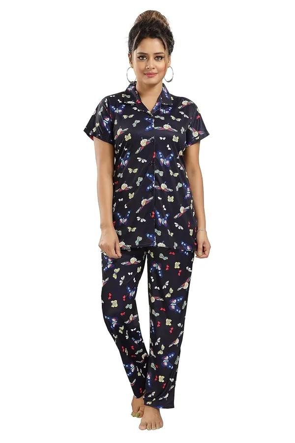 Navy_Blue_Two_Way_Lycra_Regular_Fit_Solid_Night_Wear_For_Women
