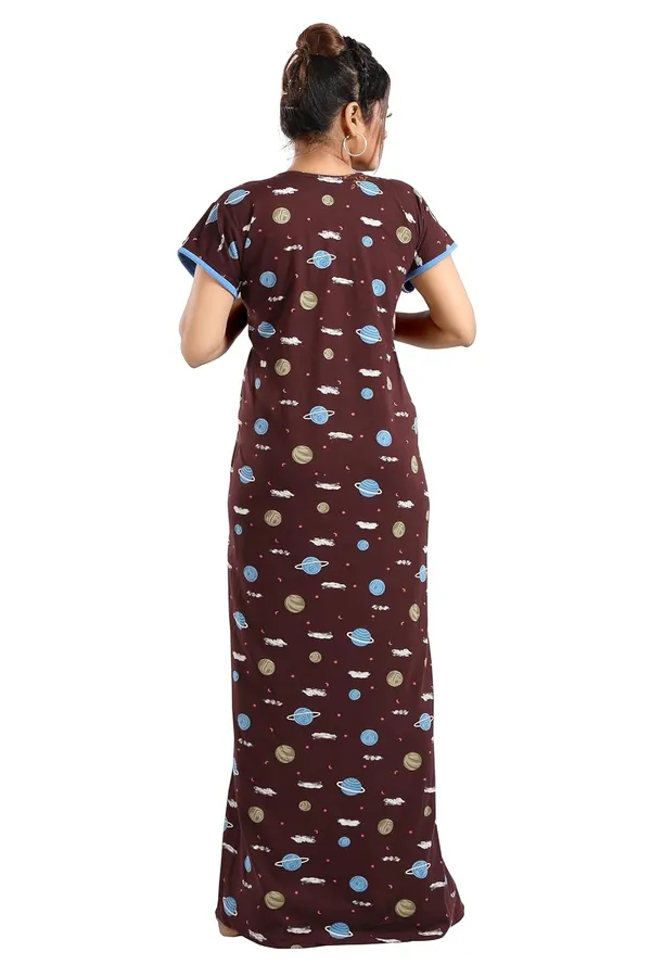 Dark_Brown_Two_Way_Lycra_Regular_Fit_Solid_Night_Wear_For_Women