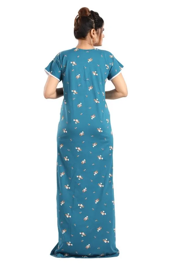 Light_Blue_Two_Way_Lycra_Regular_Fit_Solid_Night_Wear_For_Women