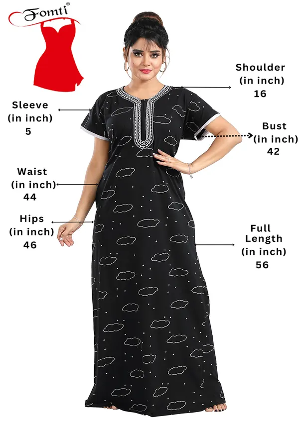Black_Two_Way_Lycra_Regular_Fit_Solid_Night_Wear_For_Women