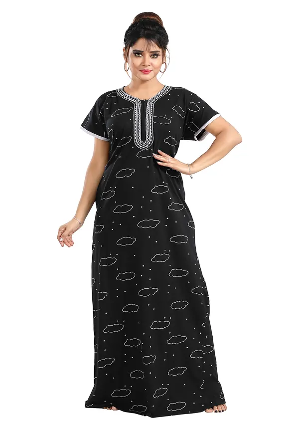 Black_Two_Way_Lycra_Regular_Fit_Solid_Night_Wear_For_Women