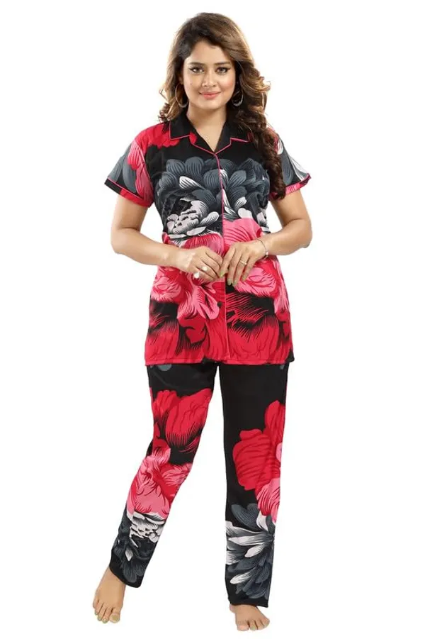 Pink_Two_Way_Lycra_Regular_Fit_Solid_Night_Wear_For_Women