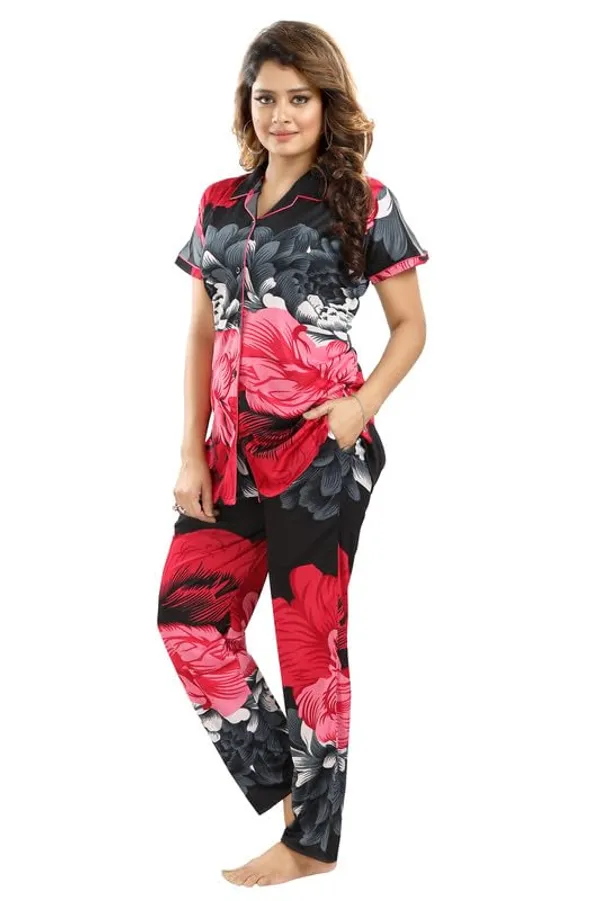 Pink_Two_Way_Lycra_Regular_Fit_Solid_Night_Wear_For_Women