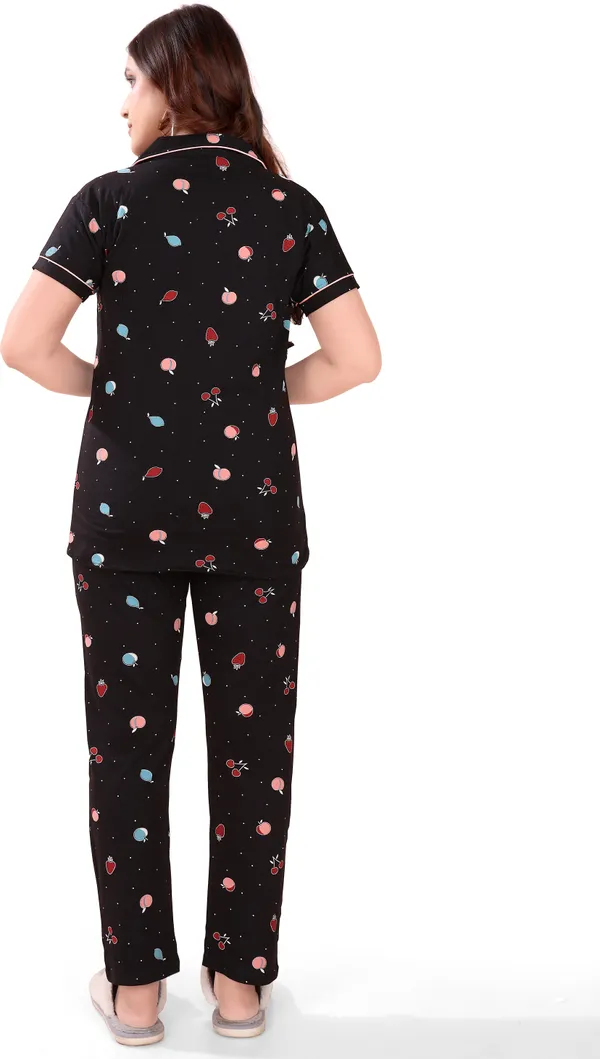 Black_Cotton_Printed_Shirt_&_Pyjama_Set_For_Women_(_Pack_Of_2_)