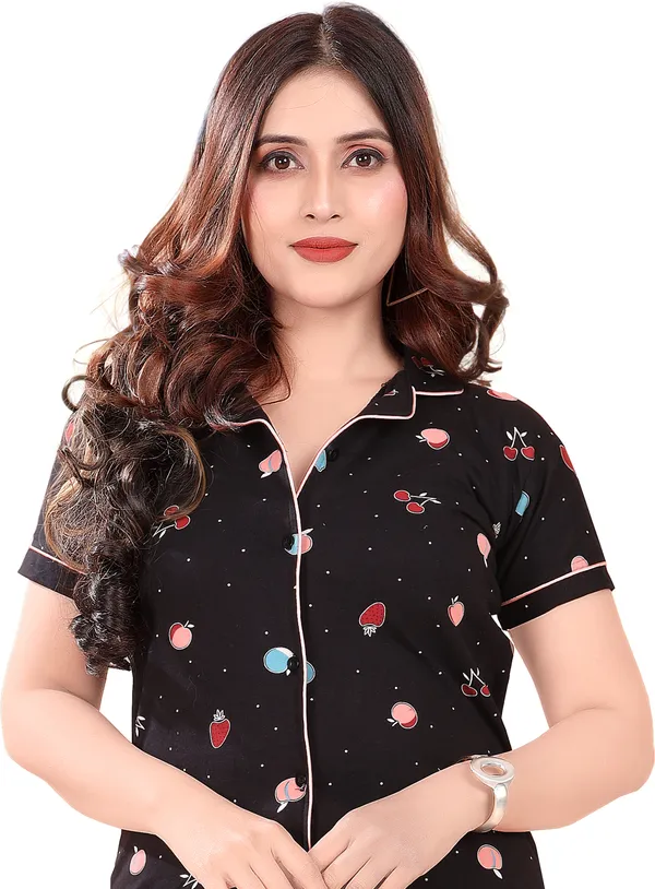 Black_Cotton_Printed_Shirt_&_Pyjama_Set_For_Women_(_Pack_Of_2_)