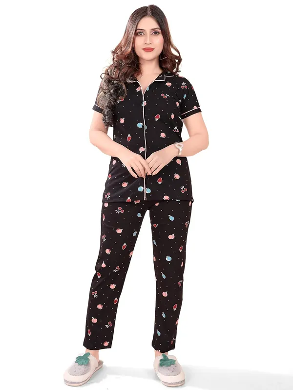 Black_Two_Way_Lycra_Regular_Fit_Solid_Night_Wear_For_Women