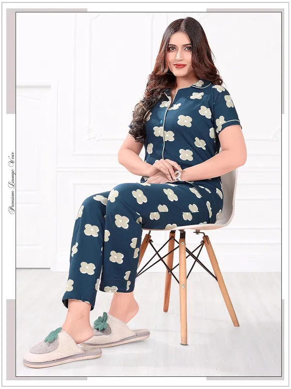Blue_Two_Way_Lycra_Regular_Fit_Solid_Night_Wear_For_Women