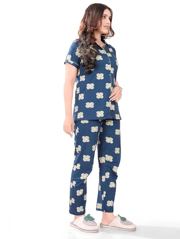 Blue_Two_Way_Lycra_Regular_Fit_Solid_Night_Wear_For_Women
