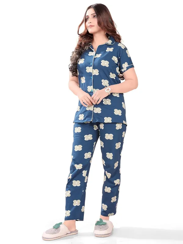 Blue_Two_Way_Lycra_Regular_Fit_Solid_Night_Wear_For_Women