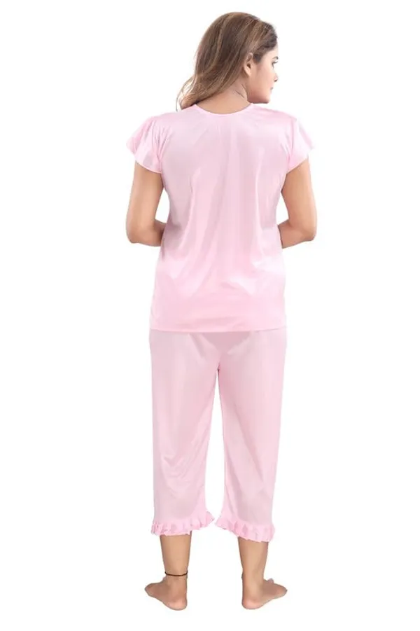 Light_Pink_Two_Way_Lycra_Regular_Fit_Solid_Night_Wear_For_Women_(4_pcs)