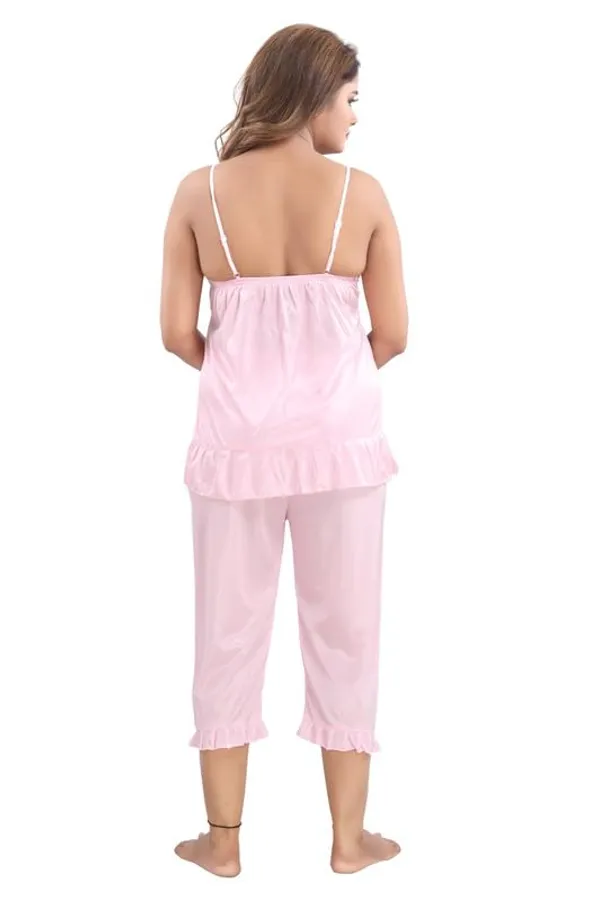 Light_Pink_Two_Way_Lycra_Regular_Fit_Solid_Night_Wear_For_Women_(4_pcs)