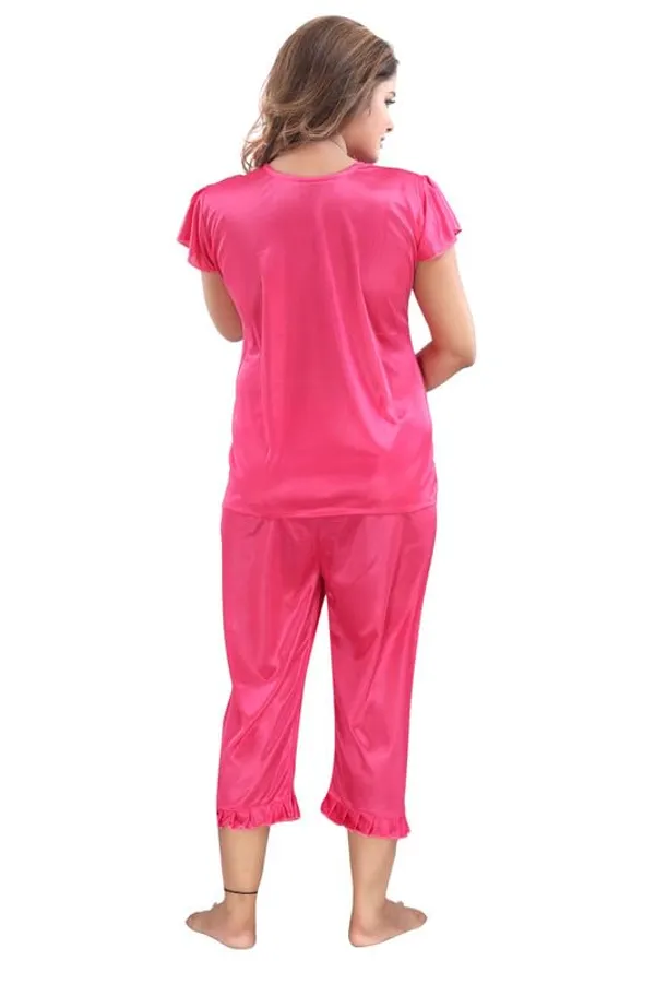Pink_Two_Way_Lycra_Regular_Fit_Solid_Night_Wear_For_Women_(4_pcs)