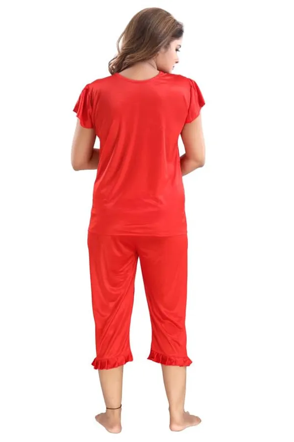 Red_Two_Way_Lycra_Regular_Fit_Solid_Night_Wear_For_Women_(4_pcs)