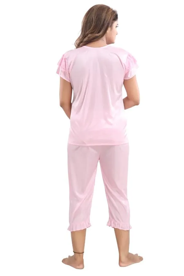 Light_Pink_Two_Way_Lycra_Regular_Fit_Solid_Night_Wear_For_Women_(4_pcs)