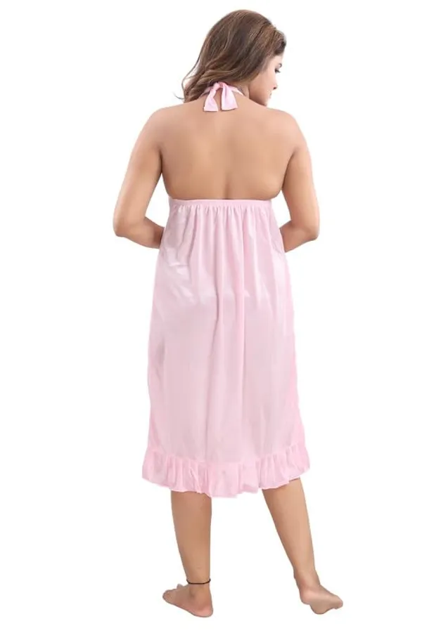 Light_Pink_Two_Way_Lycra_Regular_Fit_Solid_Night_Wear_For_Women_(4_pcs)