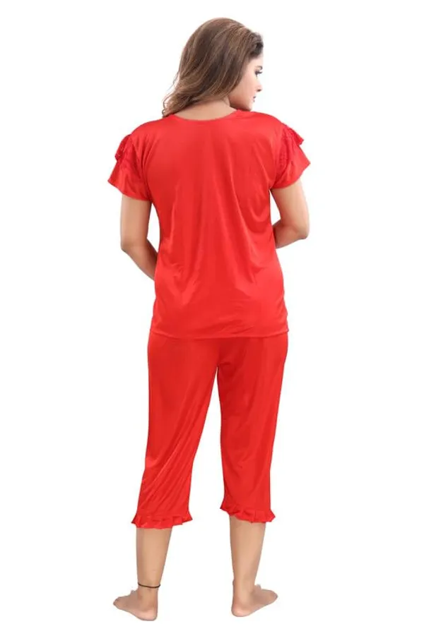 Red_Two_Way_Lycra_Regular_Fit_Solid_Night_Wear_For_Women_(4_pcs)
