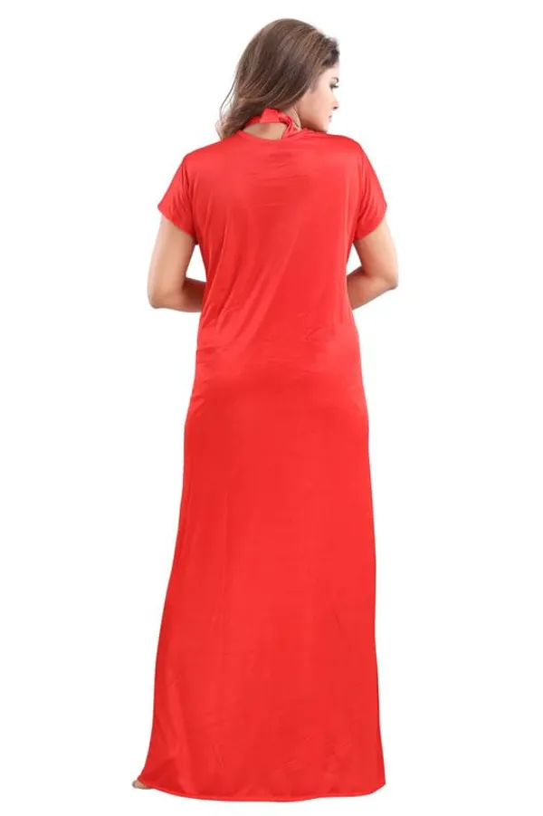 Red_Two_Way_Lycra_Regular_Fit_Solid_Night_Wear_For_Women_(4_pcs)