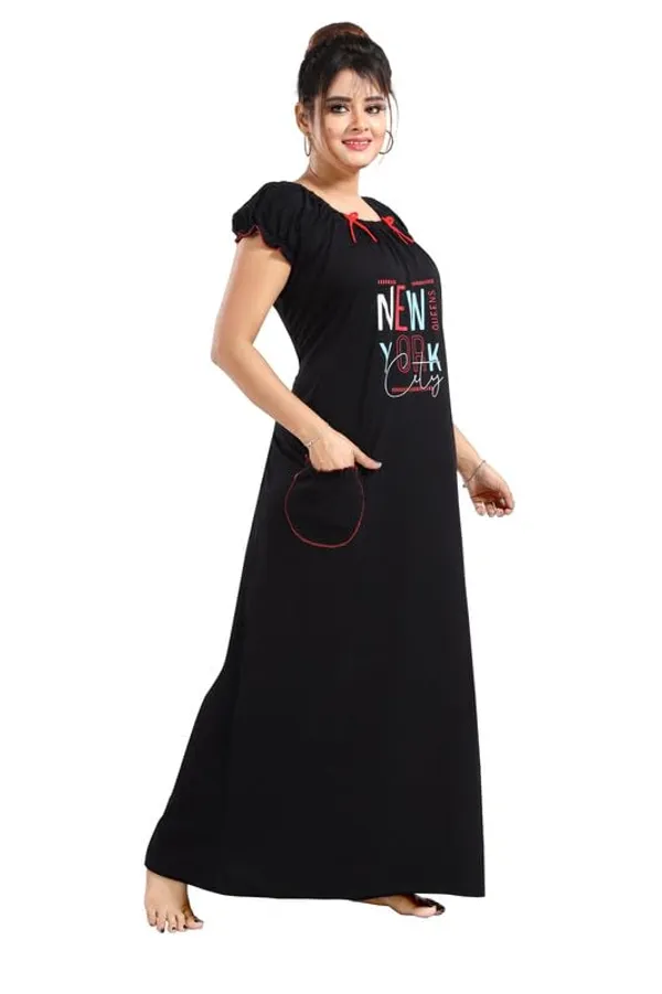 Black_Two_Way_Lycra_Regular_Fit_Solid_Night_Wear_For_Women