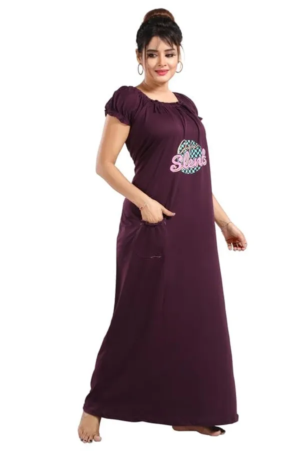 Purple_Two_Way_Lycra_Regular_Fit_Solid_Night_Wear_For_Women