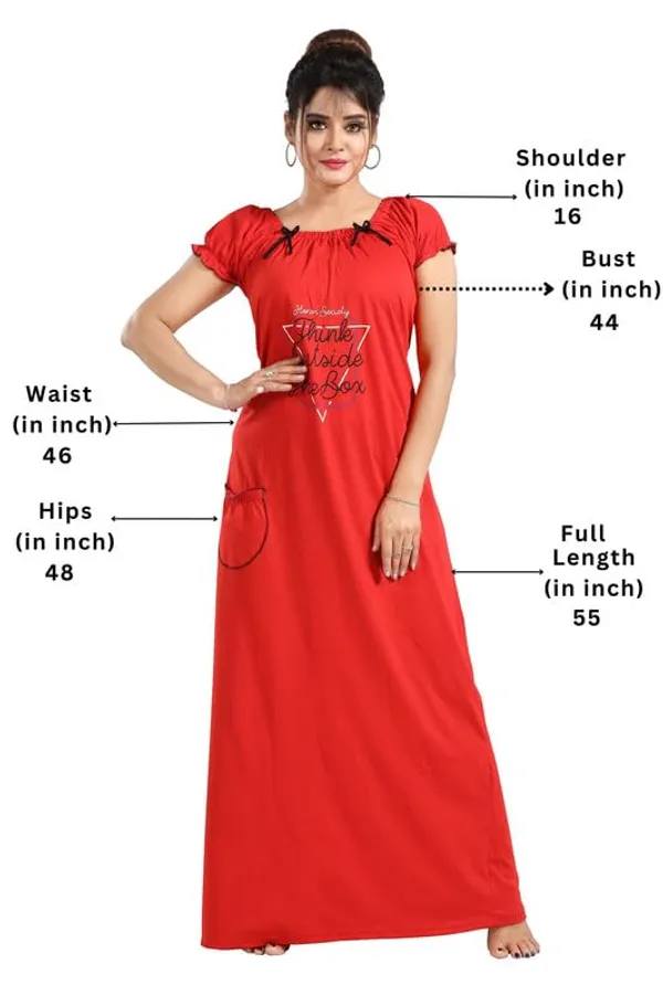 Red_Two_Way_Lycra_Regular_Fit_Solid_Night_Wear_For_Women