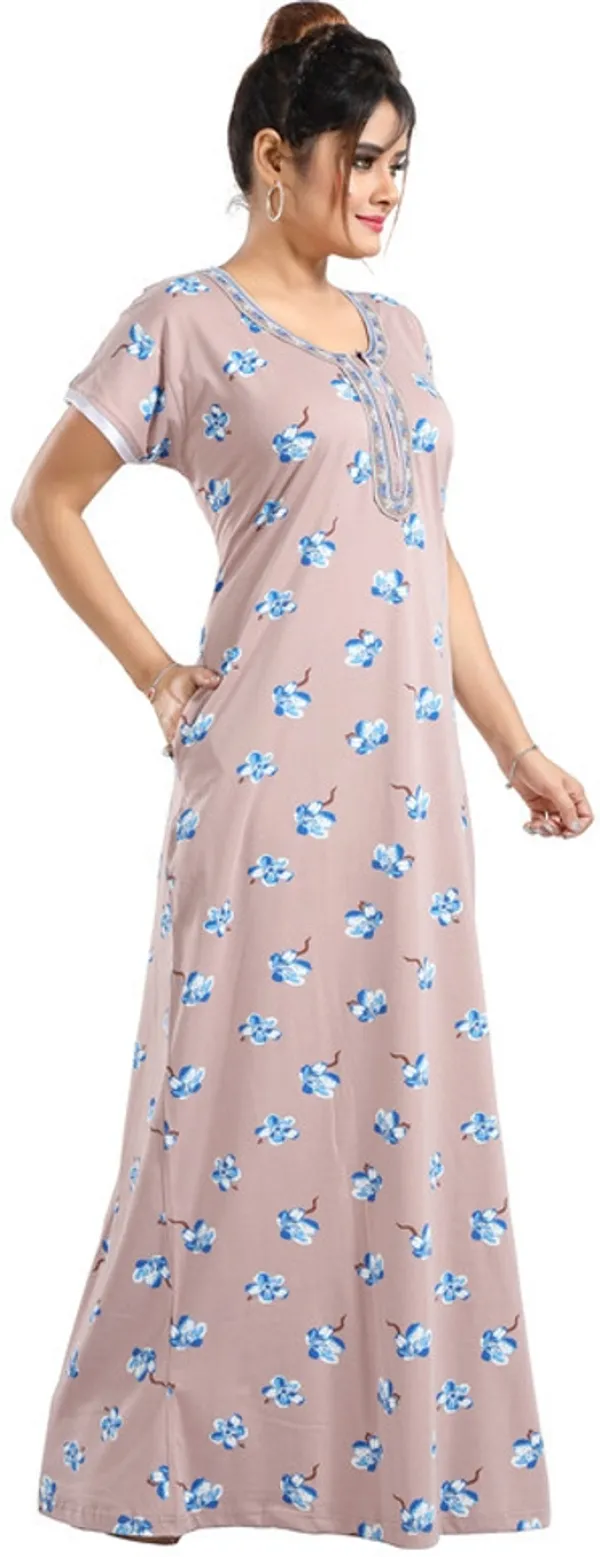Beige_Cotton_Printed_Regular_Fit_Nighty_For_Women