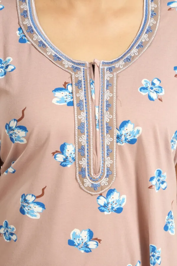 Beige_Cotton_Printed_Regular_Fit_Nighty_For_Women