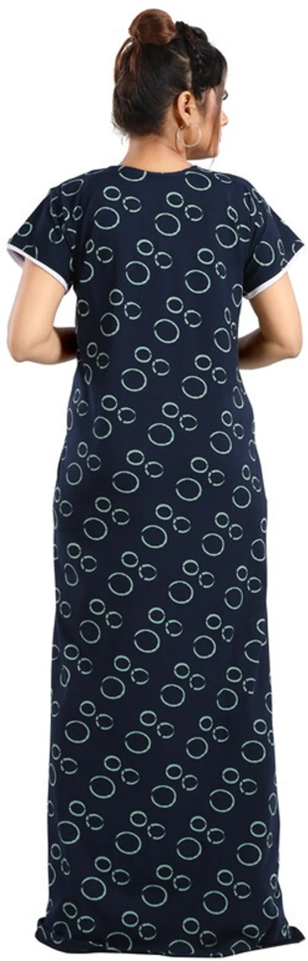 Dark_Blue_Cotton_Printed_Regular_Fit_Nighty_For_Women