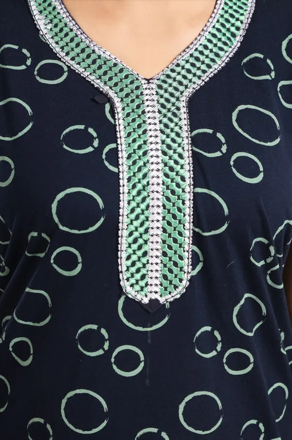 Dark_Blue_Cotton_Printed_Regular_Fit_Nighty_For_Women