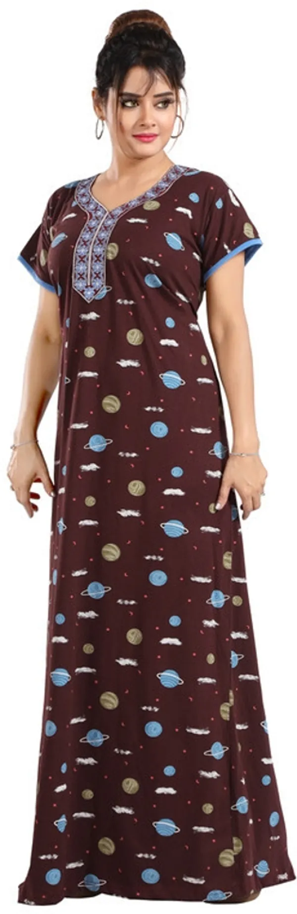 Brown_Cotton_Printed_Regular_Fit_Nighty_For_Women
