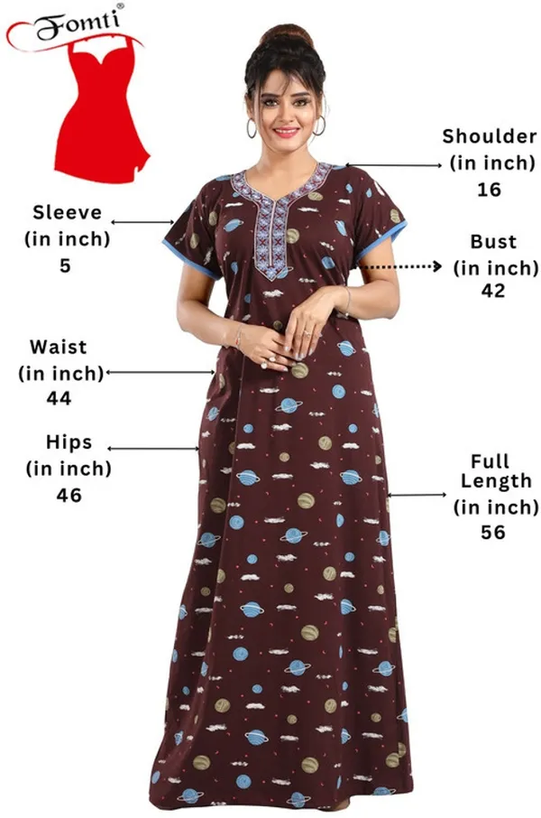 Brown_Cotton_Printed_Regular_Fit_Nighty_For_Women