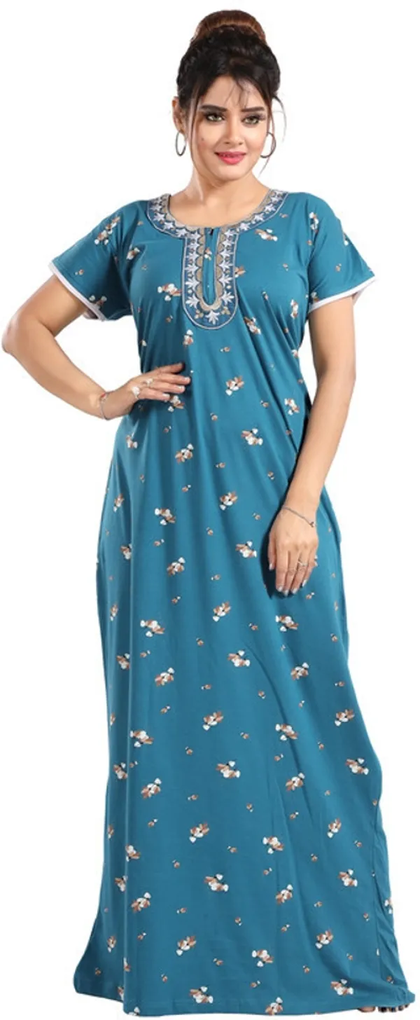 Blue_Cotton_Printed_Regular_Fit_Nighty_For_Women