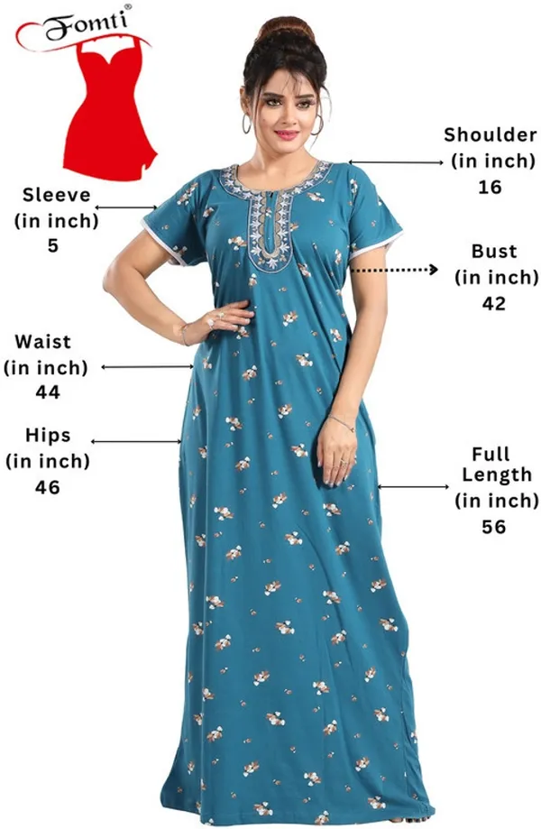 Blue_Cotton_Printed_Regular_Fit_Nighty_For_Women