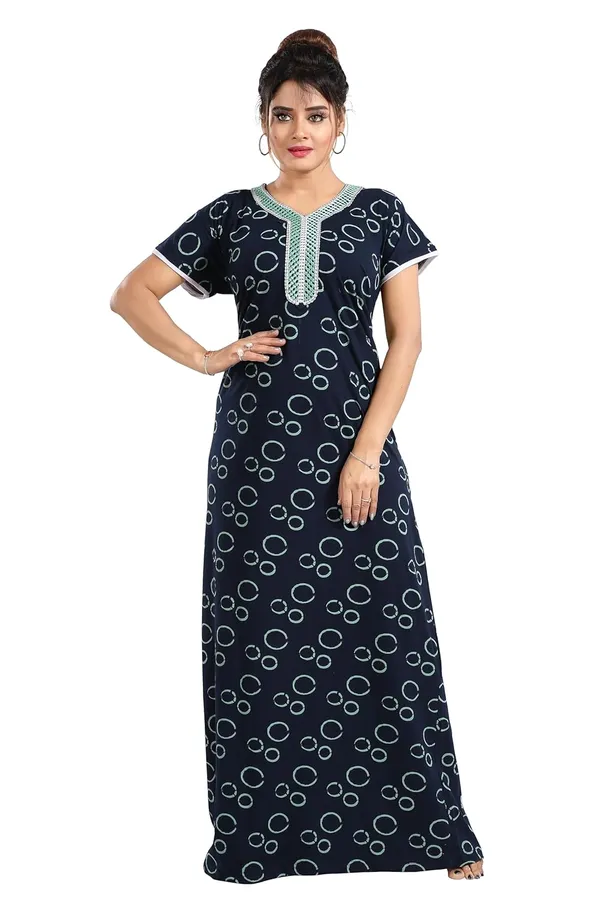 Dark_Blue_Two_Way_Lycra_Regular_Fit_Solid_Night_Wear_For_Women