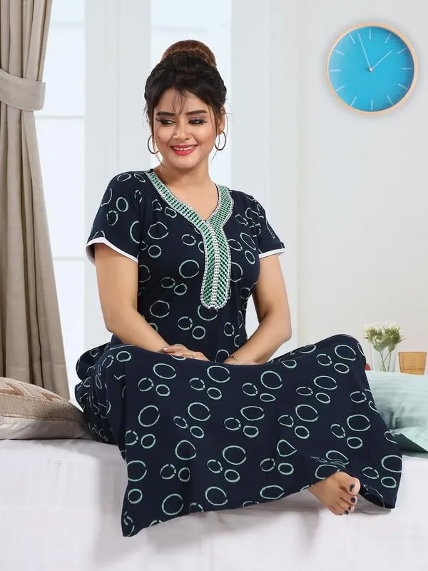Dark_Blue_Two_Way_Lycra_Regular_Fit_Solid_Night_Wear_For_Women