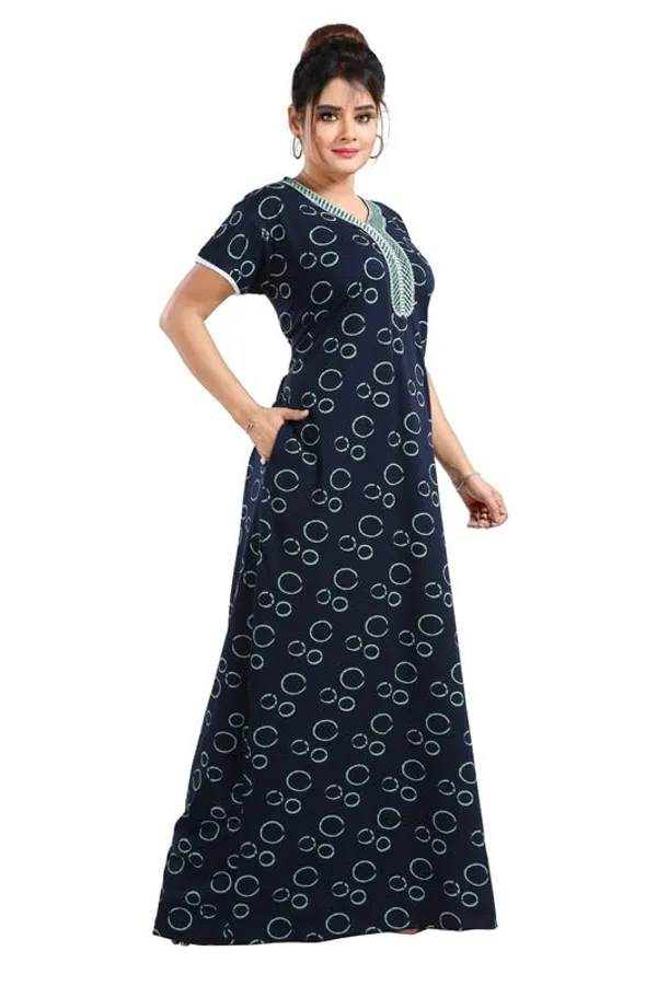 Dark_Blue_Two_Way_Lycra_Regular_Fit_Solid_Night_Wear_For_Women