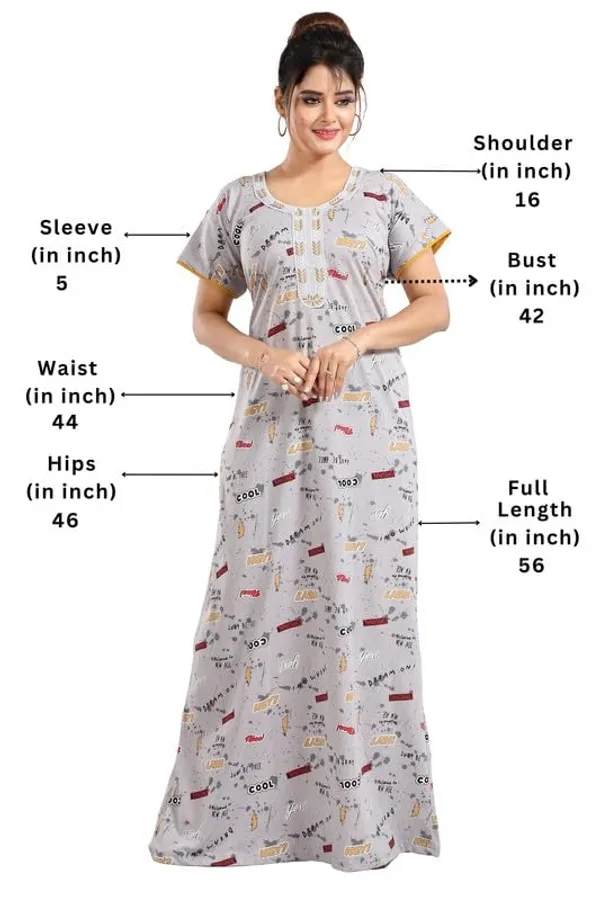 Grey_Two_Way_Lycra_Regular_Fit_Solid_Night_Wear_For_Women