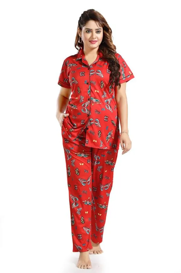 Red_Two_Way_Lycra_Regular_Fit_Solid_Night_Wear_For_Women