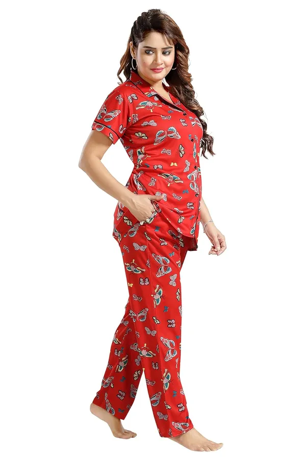 Red_Two_Way_Lycra_Regular_Fit_Solid_Night_Wear_For_Women