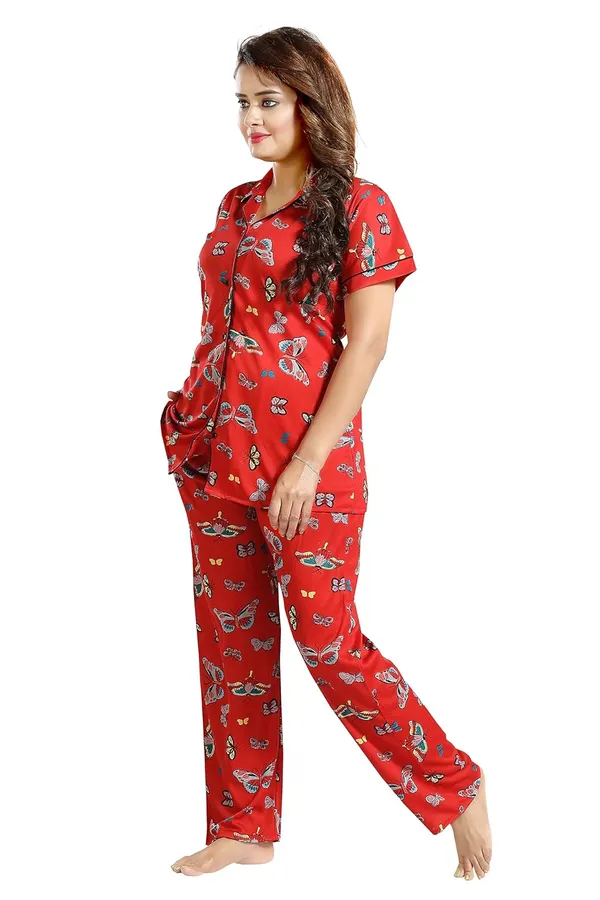 Red_Two_Way_Lycra_Regular_Fit_Solid_Night_Wear_For_Women