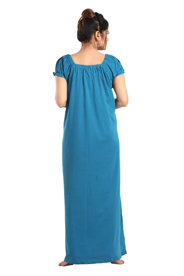 Turquoise_Two_Way_Lycra_Regular_Fit_Solid_Night_Wear_For_Women