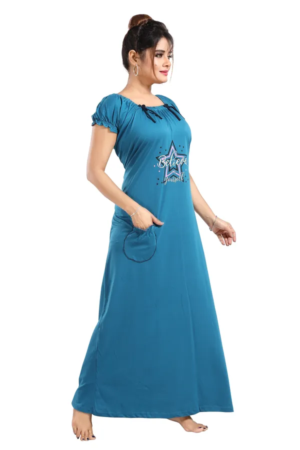 Turquoise_Two_Way_Lycra_Regular_Fit_Solid_Night_Wear_For_Women