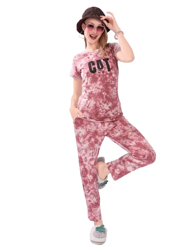 Pink_Two_Way_Lycra_Regular_Fit_Solid_Night_Wear_For_Women