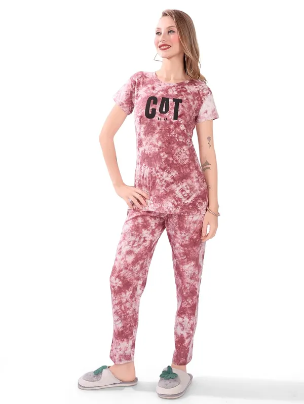 Pink_Two_Way_Lycra_Regular_Fit_Solid_Night_Wear_For_Women