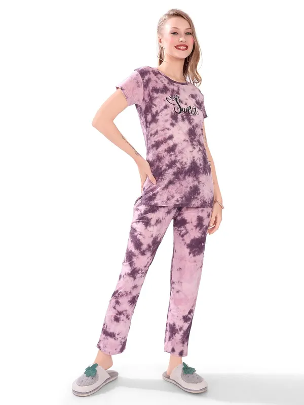 Purple_Two_Way_Lycra_Regular_Fit_Solid_Night_Wear_For_Women
