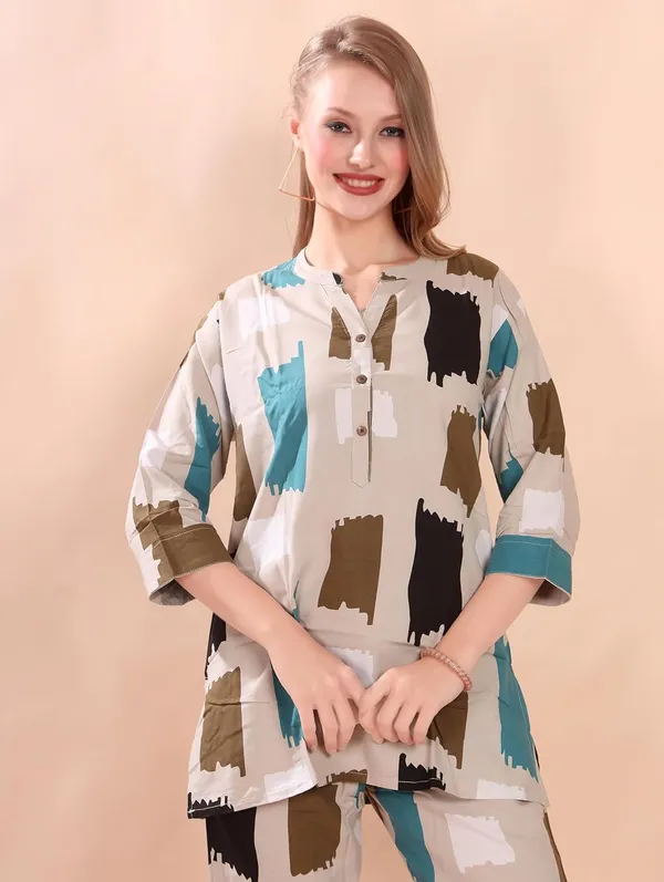 Beige_Two_Way_Lycra_Regular_Fit_Solid_Night_Wear_For_Women