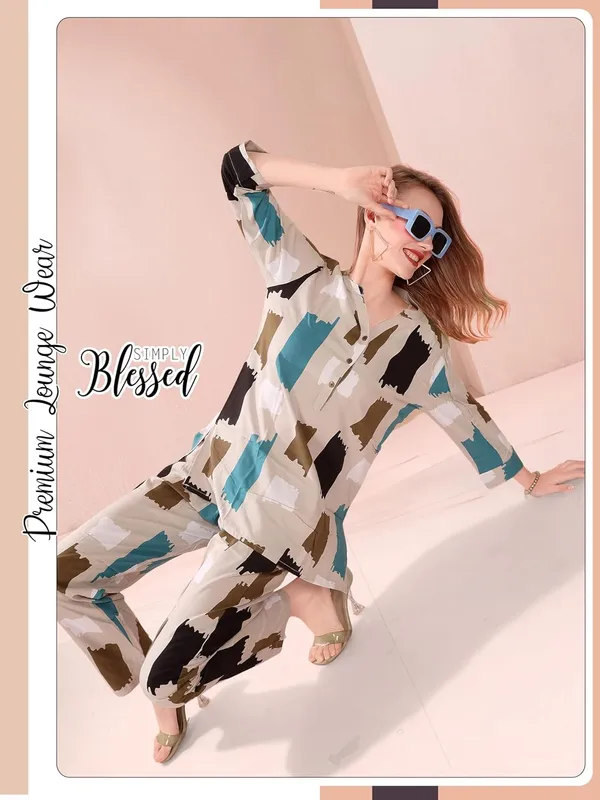 Beige_Two_Way_Lycra_Regular_Fit_Solid_Night_Wear_For_Women